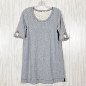 Anthropologie | Eloise | Gray Tab Sleeve Sweatshirt Dress Size Small